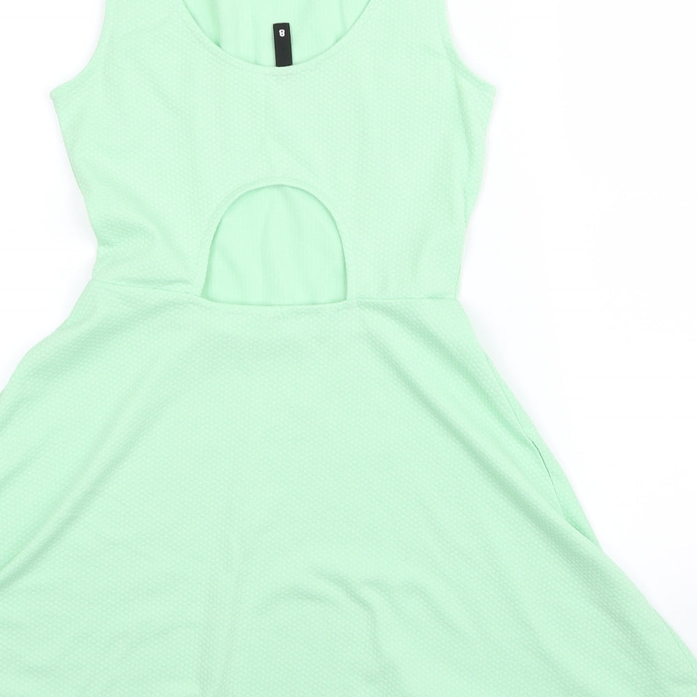 Divided Womens Green   A-Line  Size 8