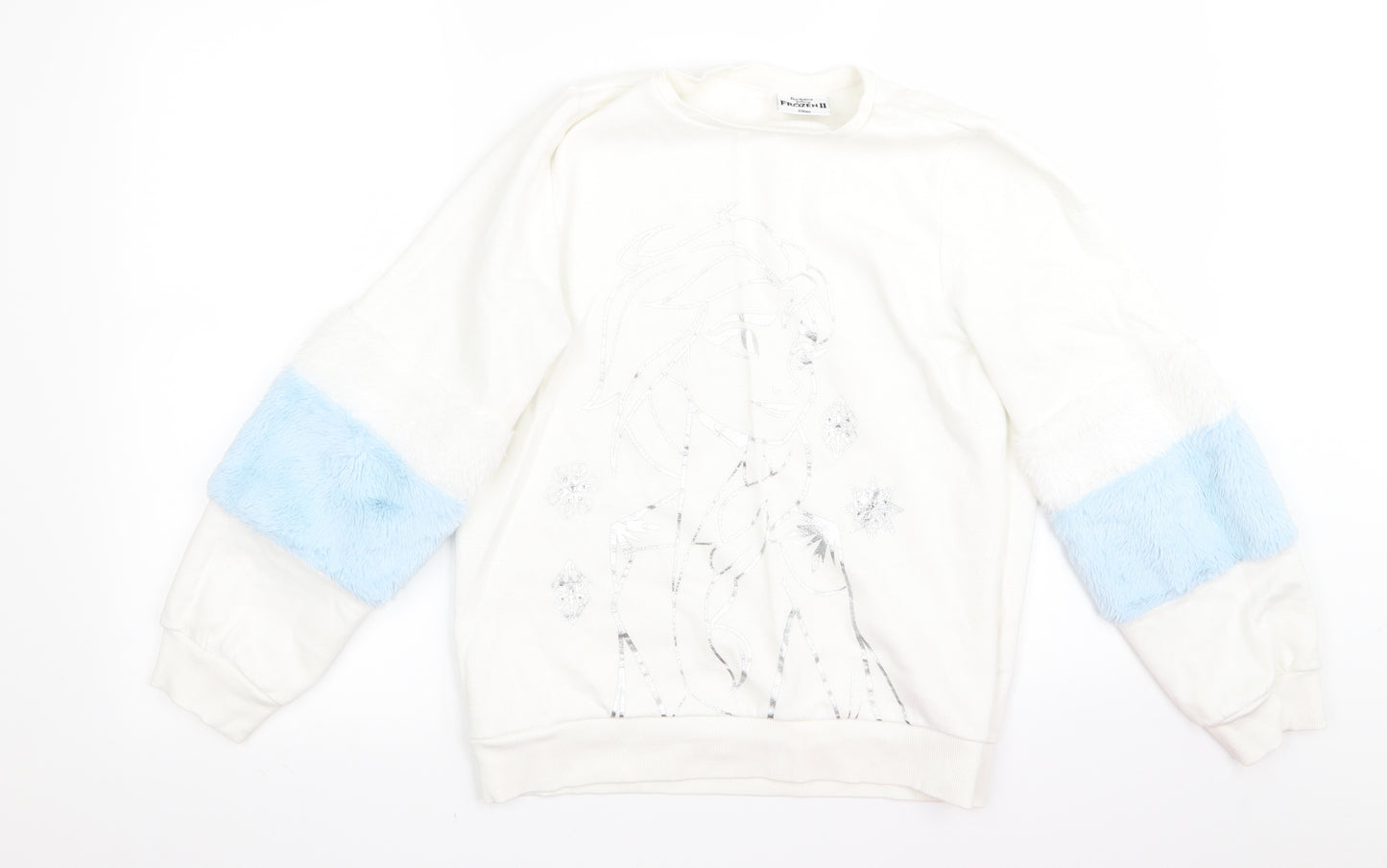 Frozen Girls White   Pullover Jumper Size 12 Years  - frozen
