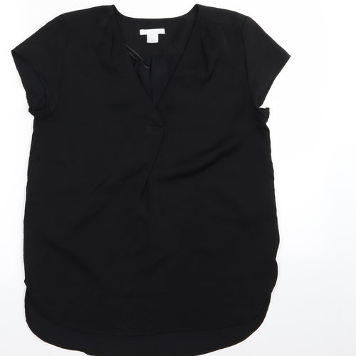 H&M Womens Black   Basic T-Shirt Size 4
