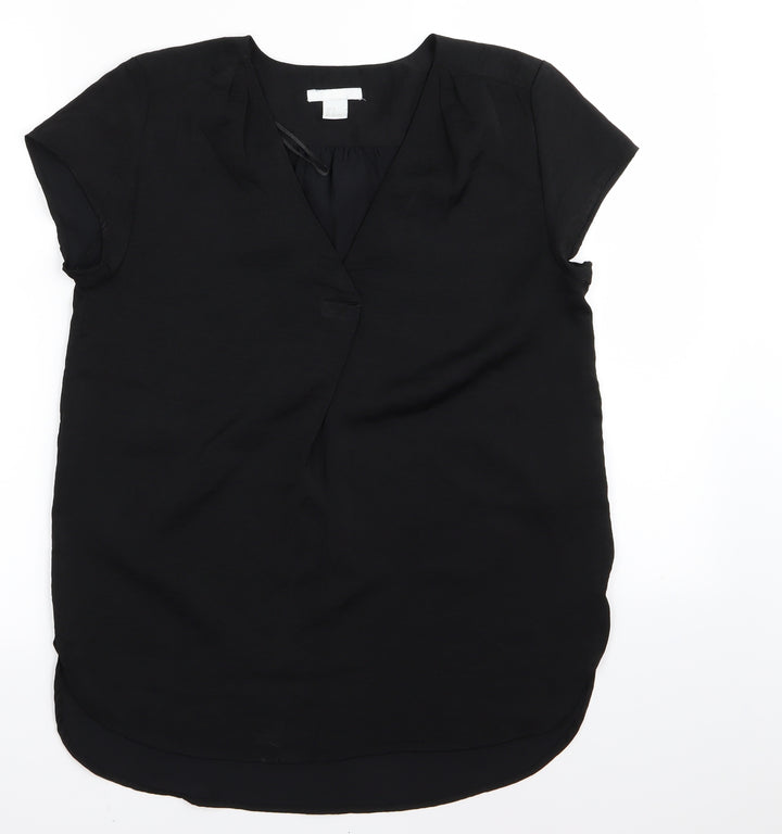 H&M Womens Black   Basic T-Shirt Size 4