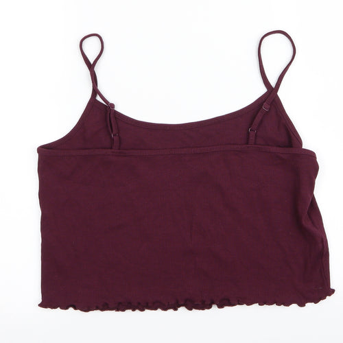 Preworn Womens Red   Cropped T-Shirt Size 20