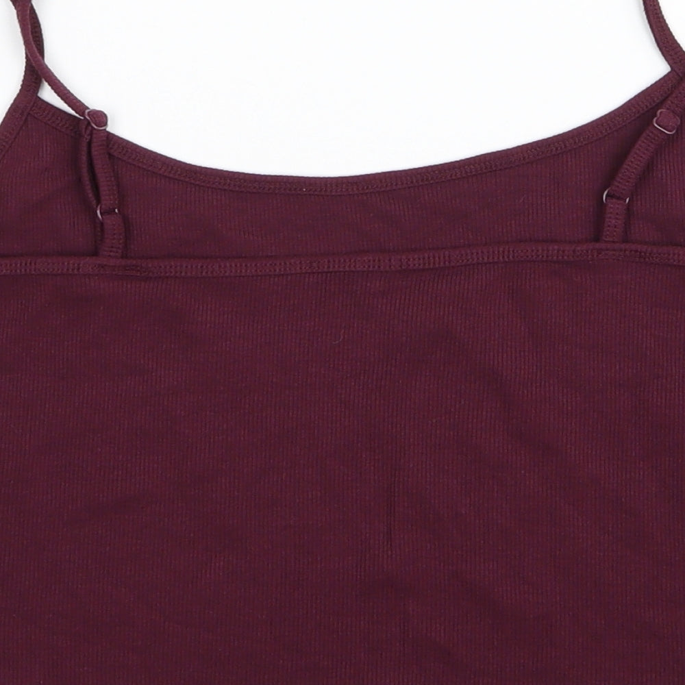 Preworn Womens Red   Cropped T-Shirt Size 20
