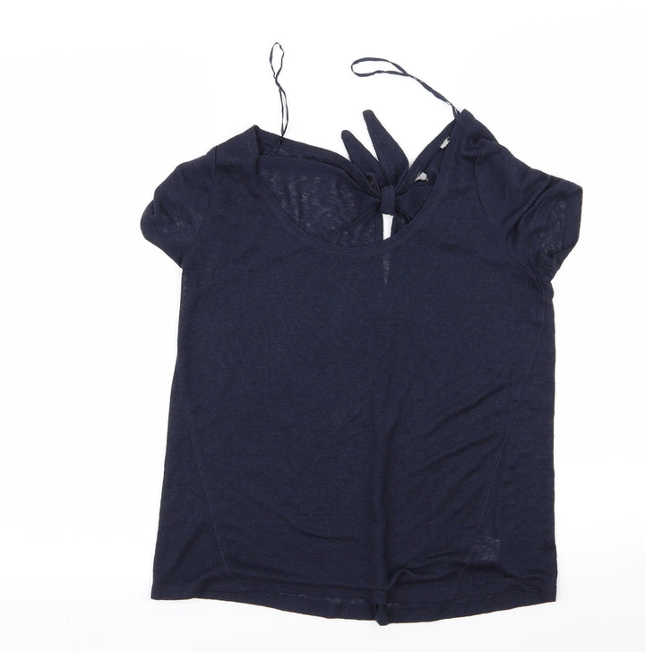 F&F Womens Blue Basic Blouse Size 8