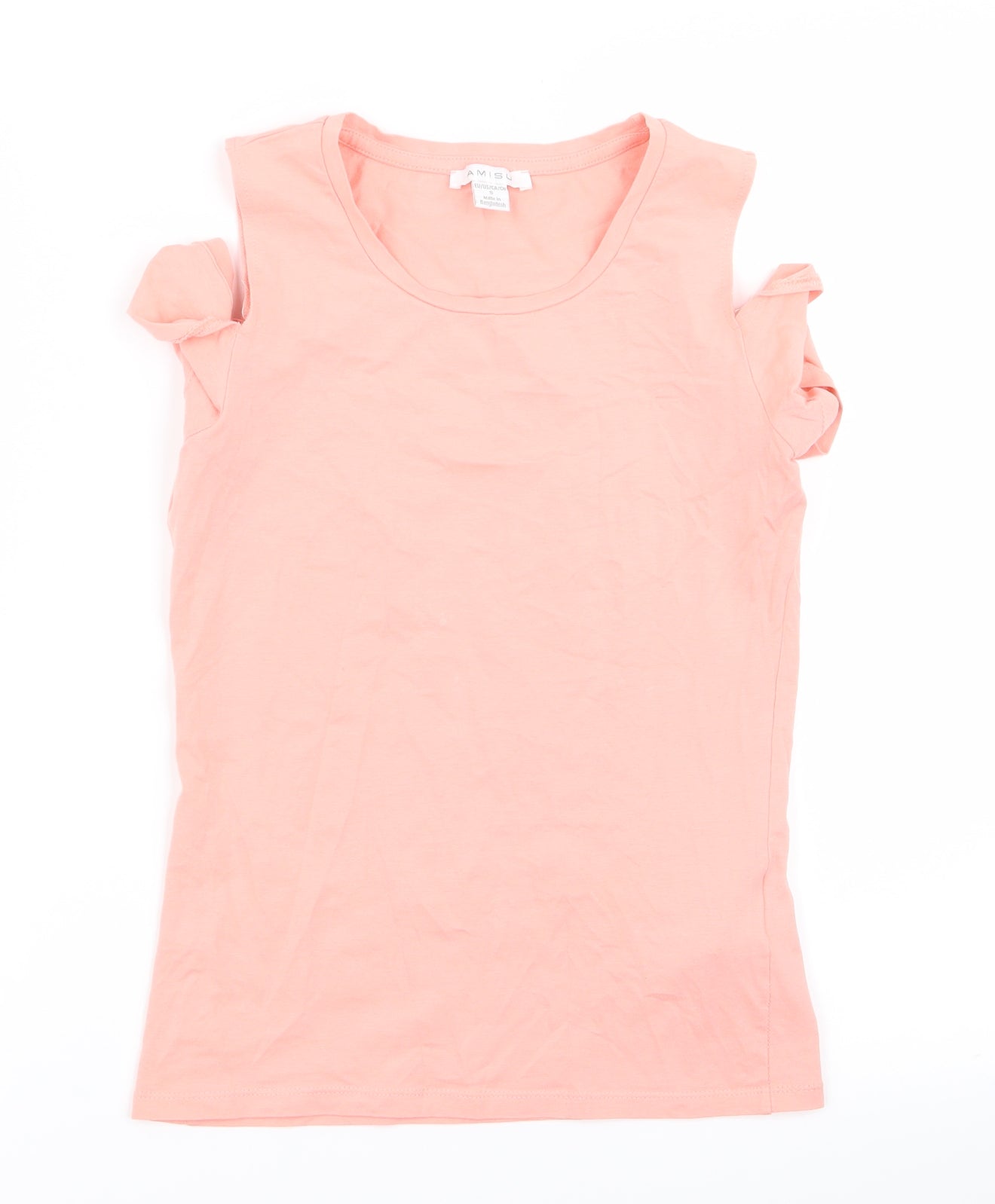 Amisu Womens Pink   Basic T-Shirt Size S