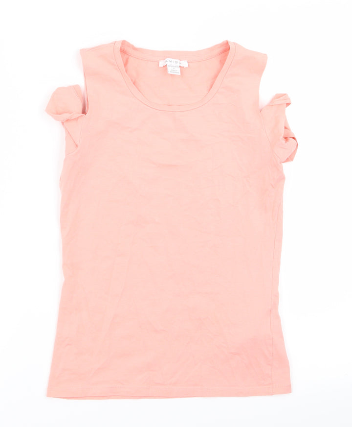Amisu Womens Pink   Basic T-Shirt Size S