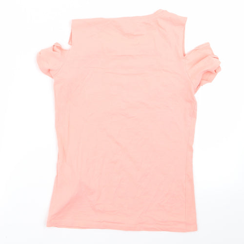 Amisu Womens Pink   Basic T-Shirt Size S