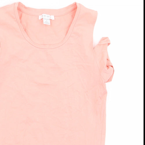 Amisu Womens Pink   Basic T-Shirt Size S