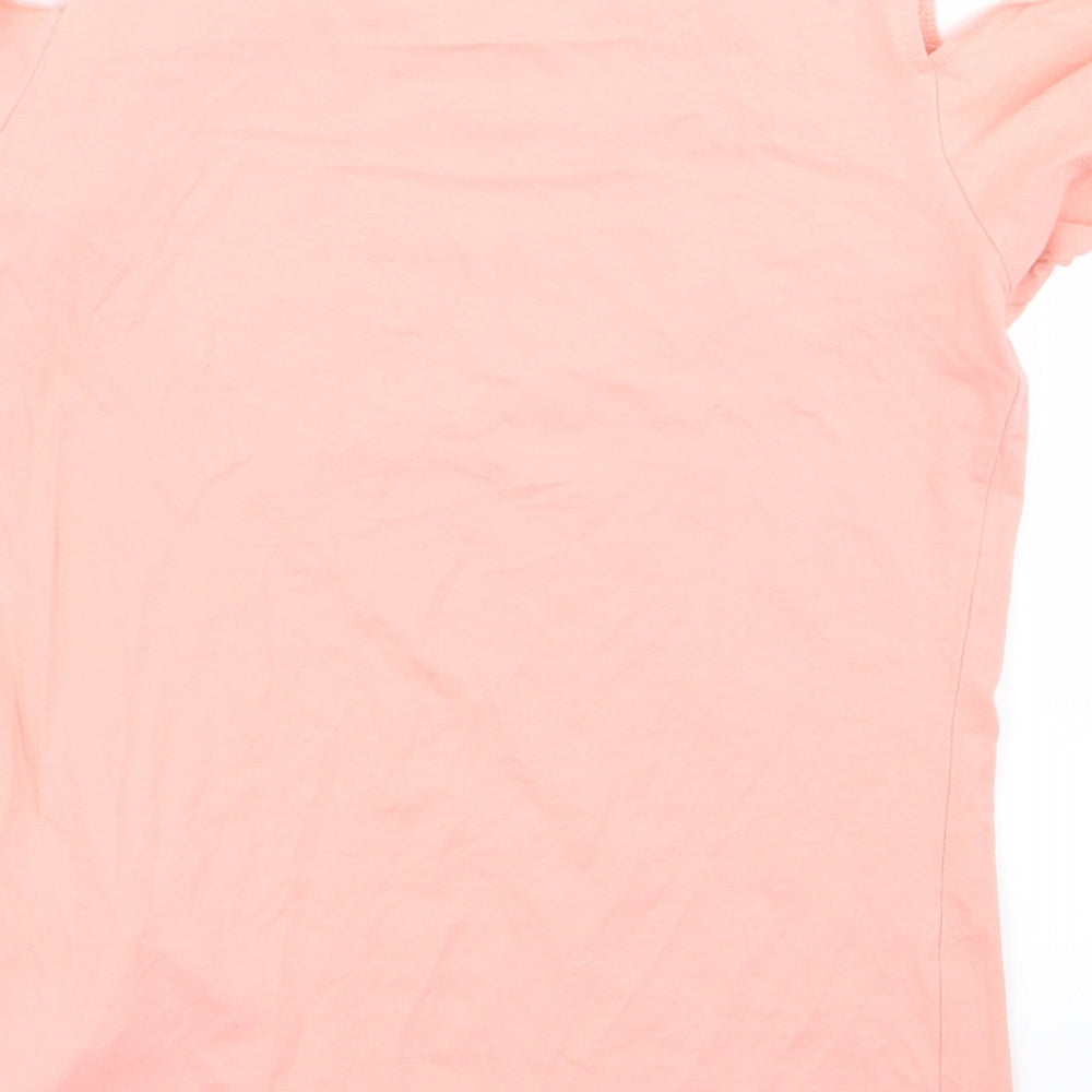 Amisu Womens Pink   Basic T-Shirt Size S