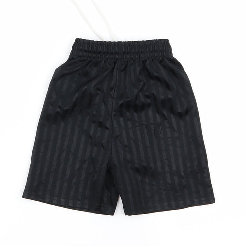 Preworn Boys Black  Ramie Sweat Shorts Size S - v