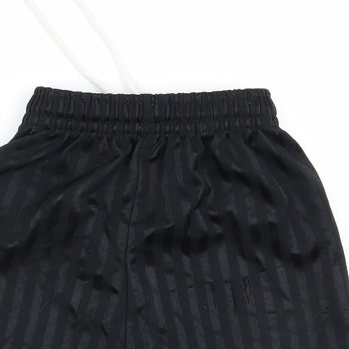 Preworn Boys Black  Ramie Sweat Shorts Size S - v