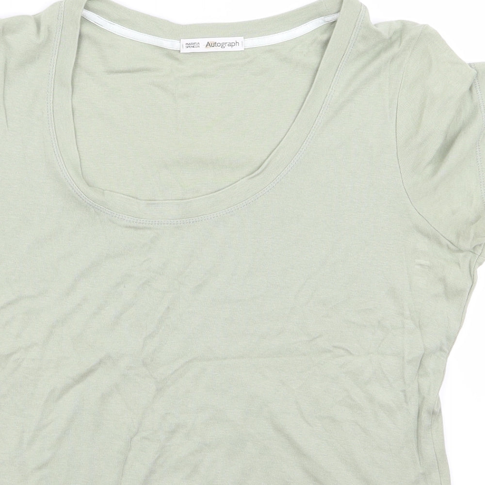 m&s Womens Green   Basic Blouse Size 16