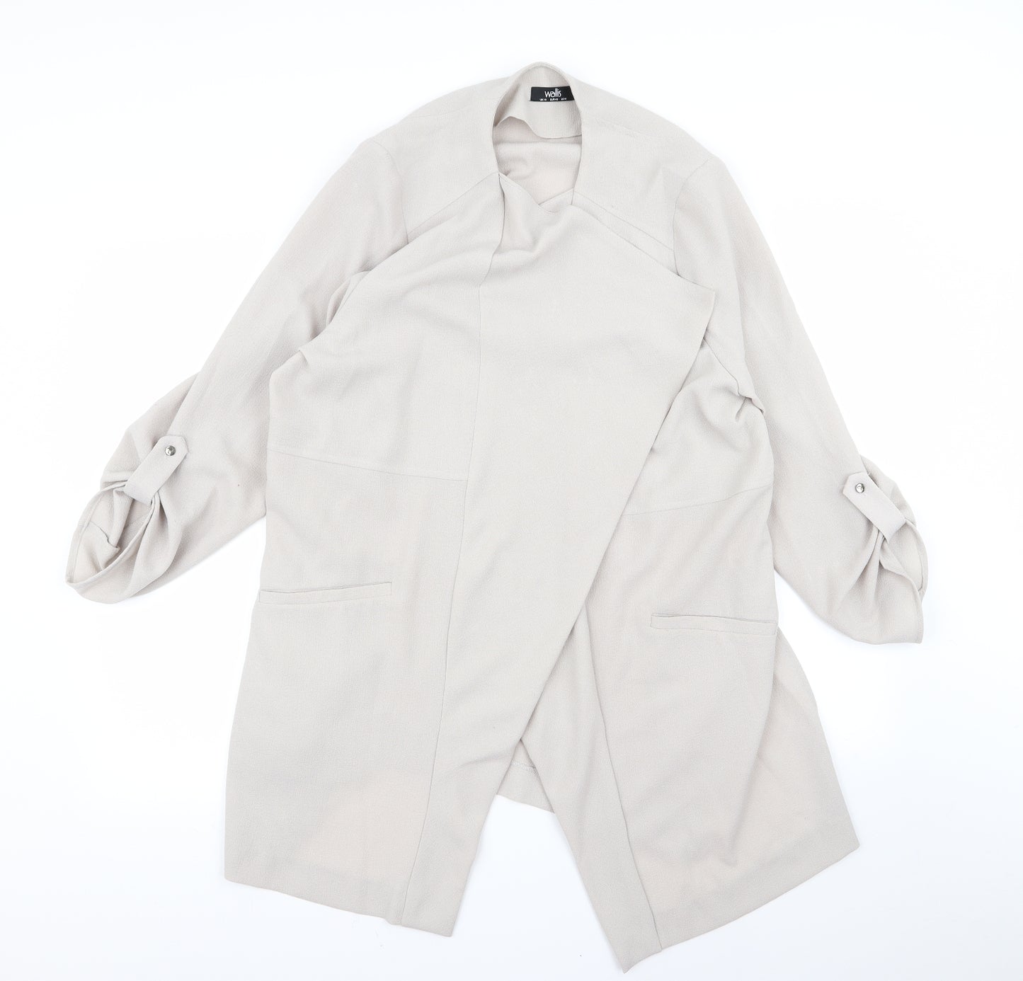 Wallis Womens Beige   Cardigan Jumper Size 14