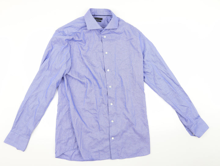 Cubus Mens Blue    Button-Up Size L