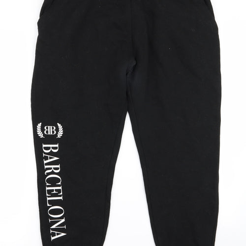 pepco Womens Black   Jogger Trousers Size L L23 in - Barcelona