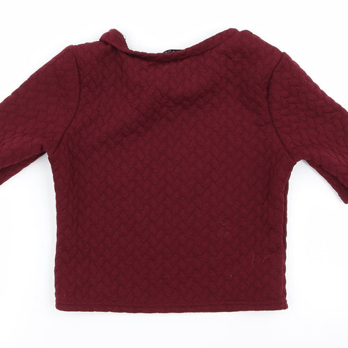 blonde Womens Red   Basic T-Shirt Size 8