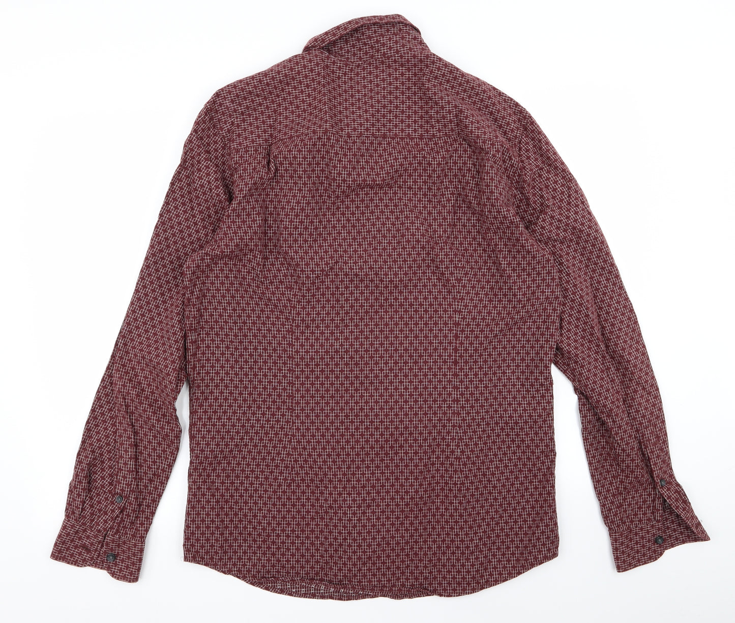 Preworn Mens Red    Button-Up Size L