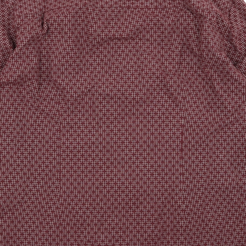 Preworn Mens Red    Button-Up Size L