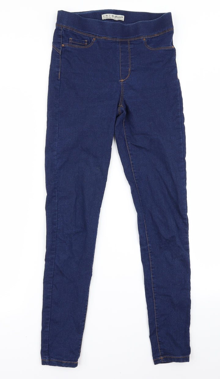 Primark Womens Blue Skinny Jeans Size 6 L26 in