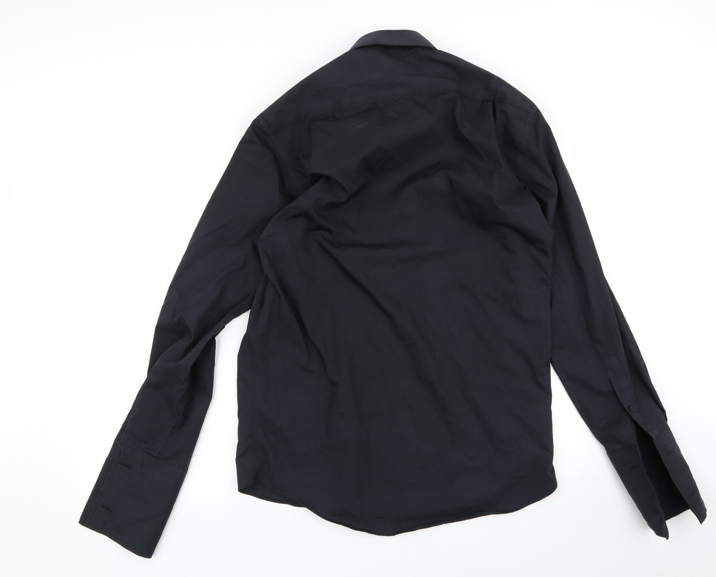 Preworn Mens Black    Dress Shirt Size 17