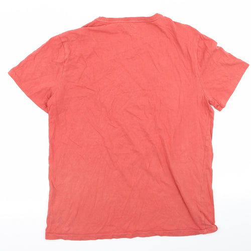 Ralph Lauren Mens Orange    T-Shirt Size L