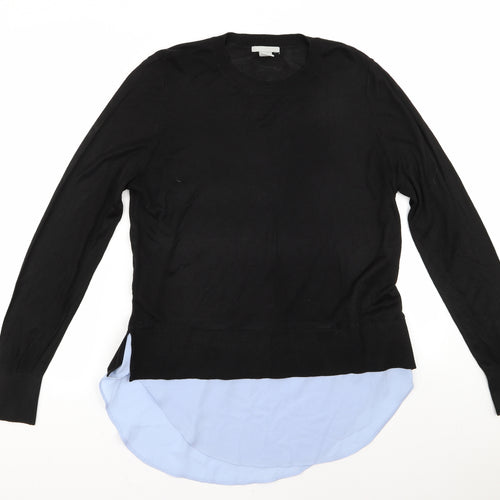 H&M Womens Black  Rayon Pullover Jumper Size M