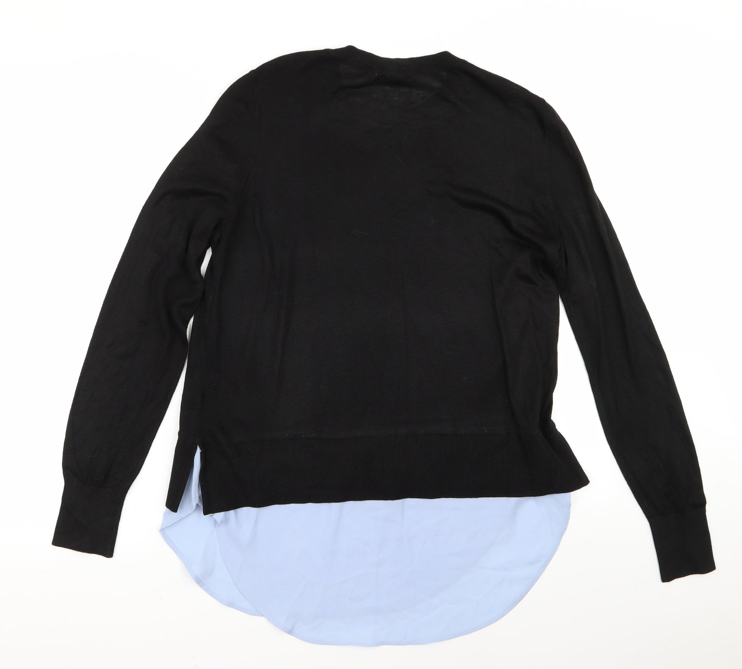 H&M Womens Black  Rayon Pullover Jumper Size M