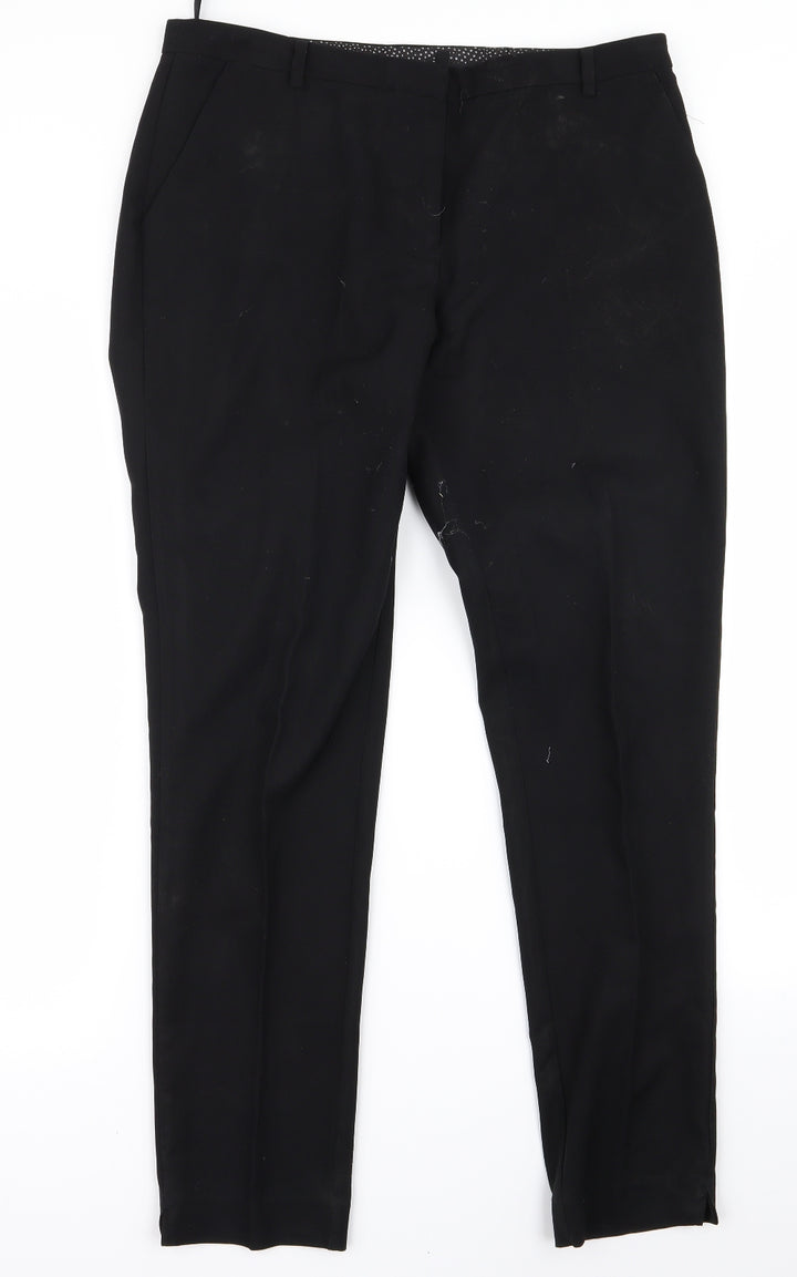 New Look Womens Black Trousers Size 14 L26 in