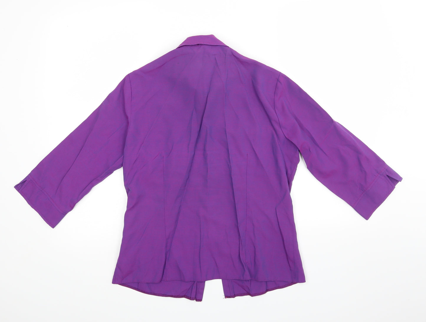 New Look` Womens Purple   Basic Button-Up Size 12