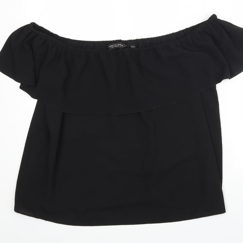Dorothy Perkins Womens Black   Basic Blouse Size 18
