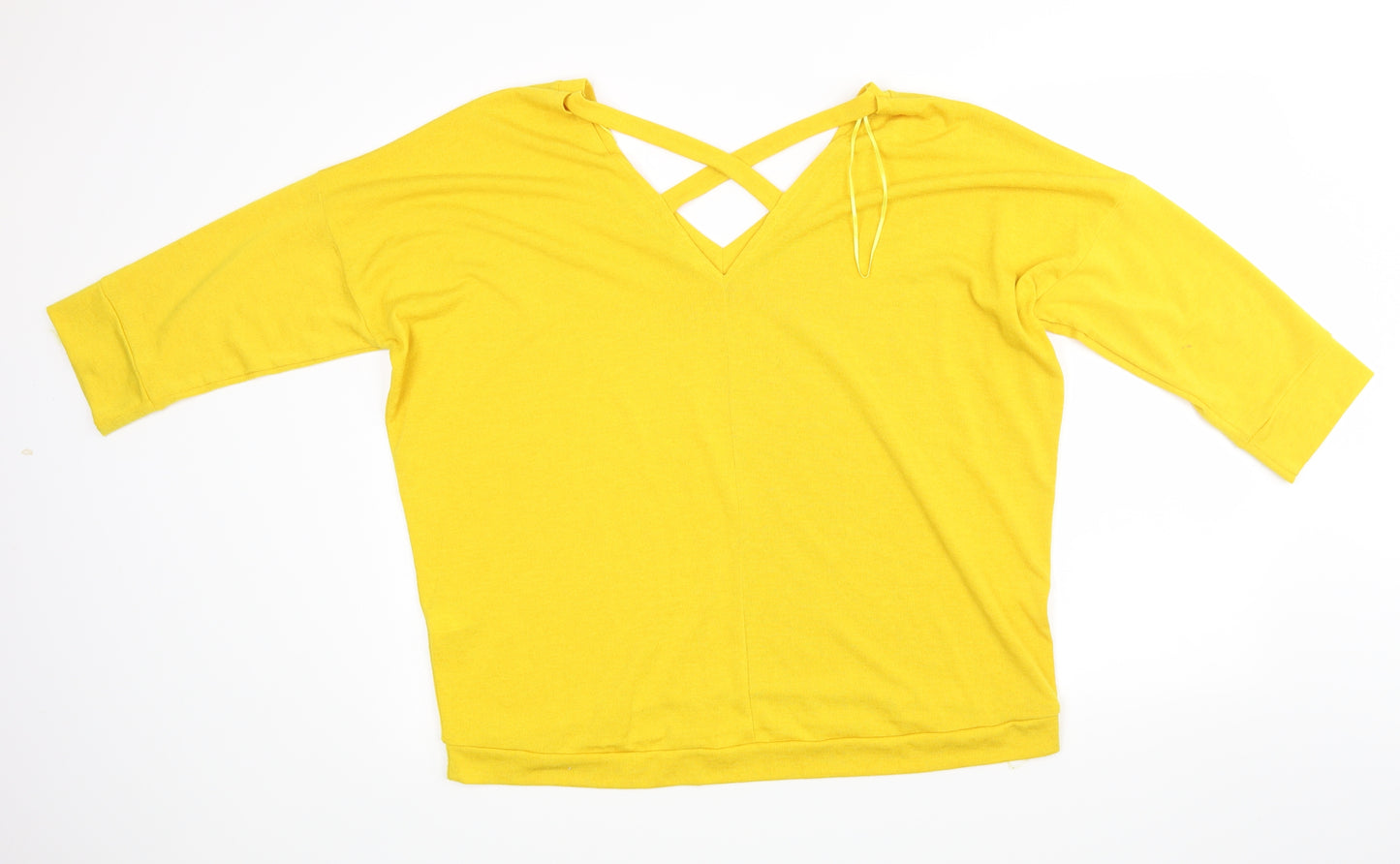 River Island Womens Yellow   Basic Blouse Size 18
