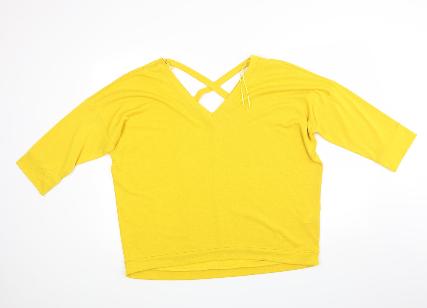 River Island Womens Yellow   Basic Blouse Size 18