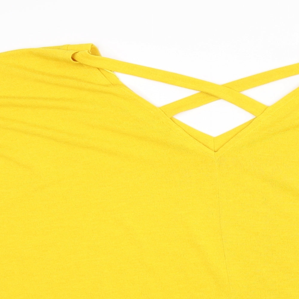 River Island Womens Yellow   Basic Blouse Size 18