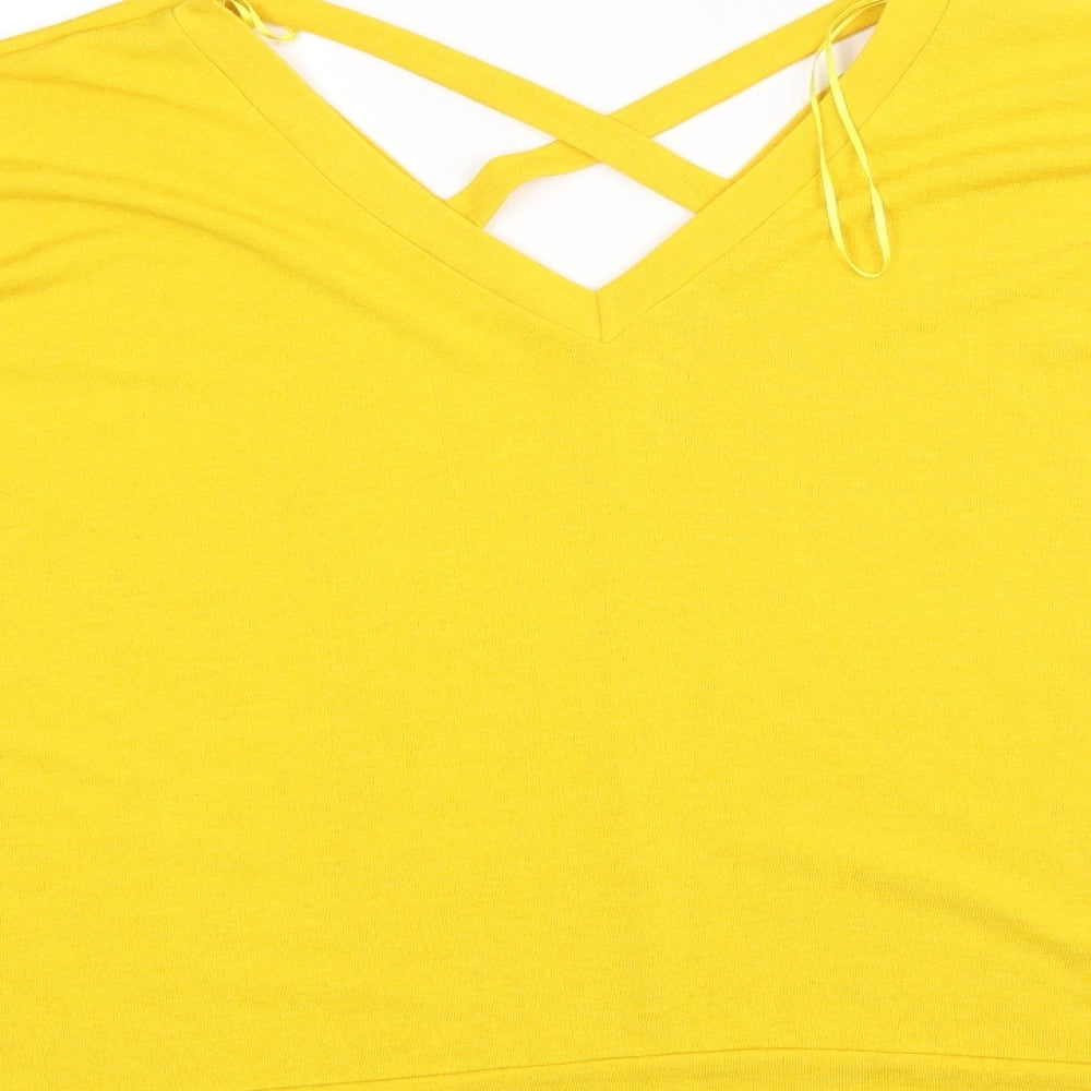River Island Womens Yellow   Basic Blouse Size 18