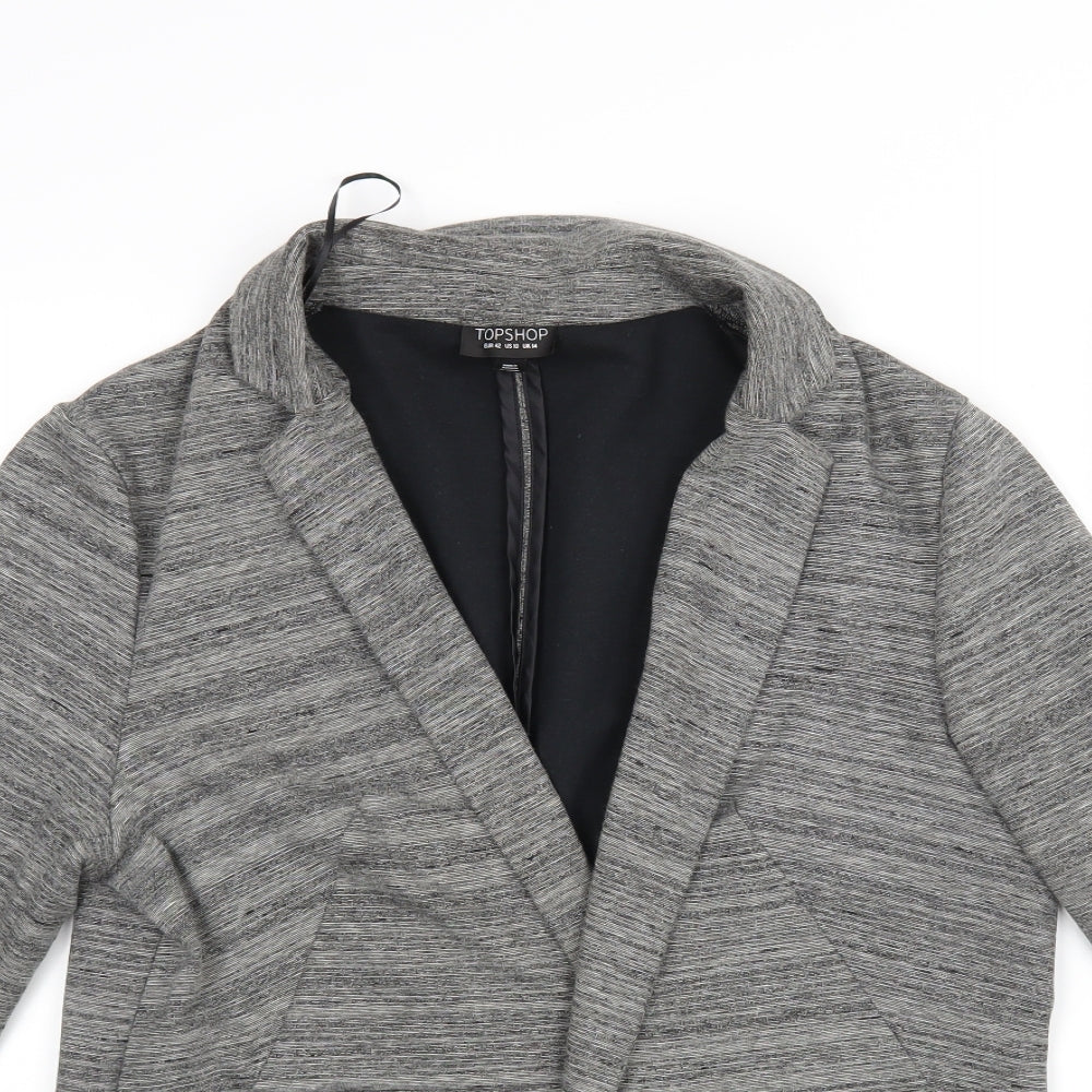 Topshop Womens Grey   Jacket  Size 14