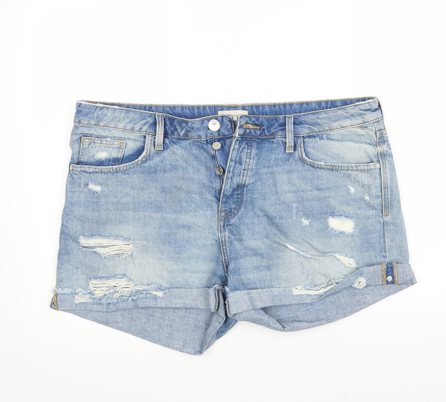 River Island Womens Blue   Hot Pants Shorts Size 18