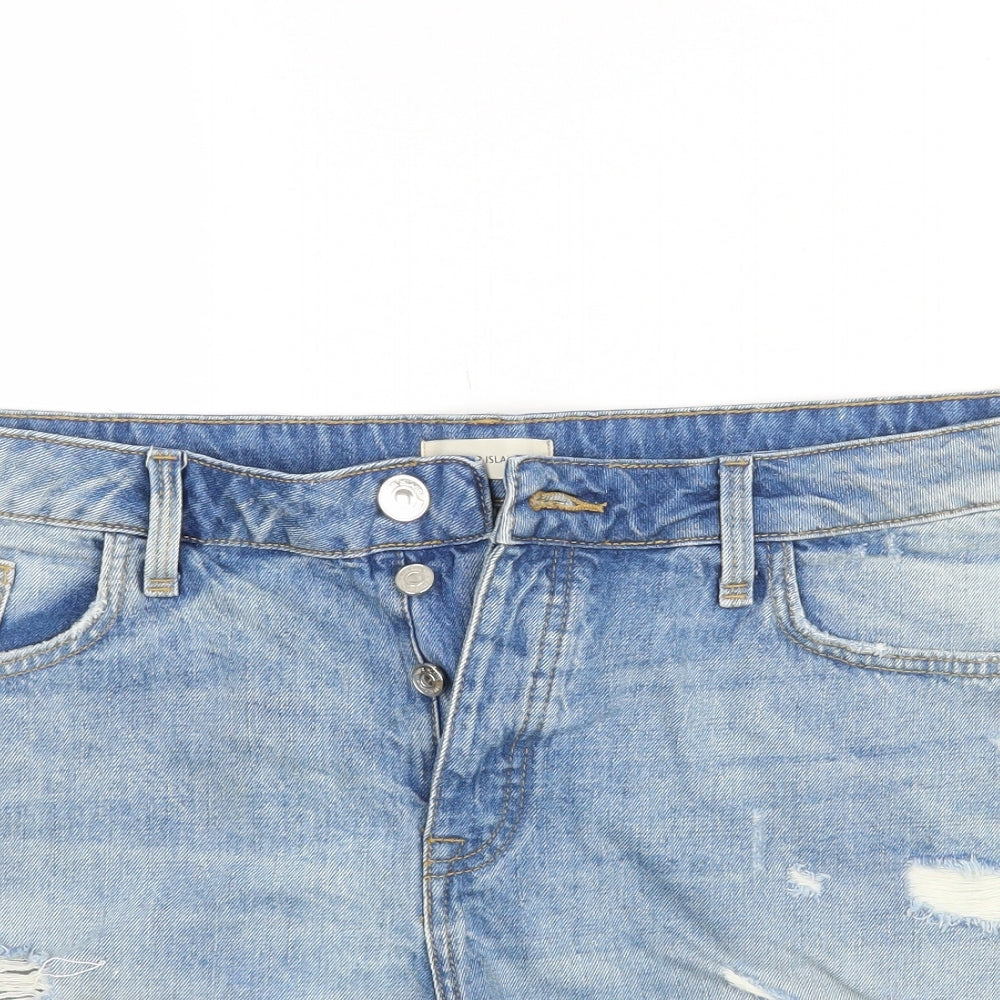 River Island Womens Blue   Hot Pants Shorts Size 18