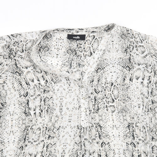 Wallis Womens White   Basic Blouse Size L