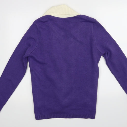 Envy Womens Purple   Cardigan Jumper Size S