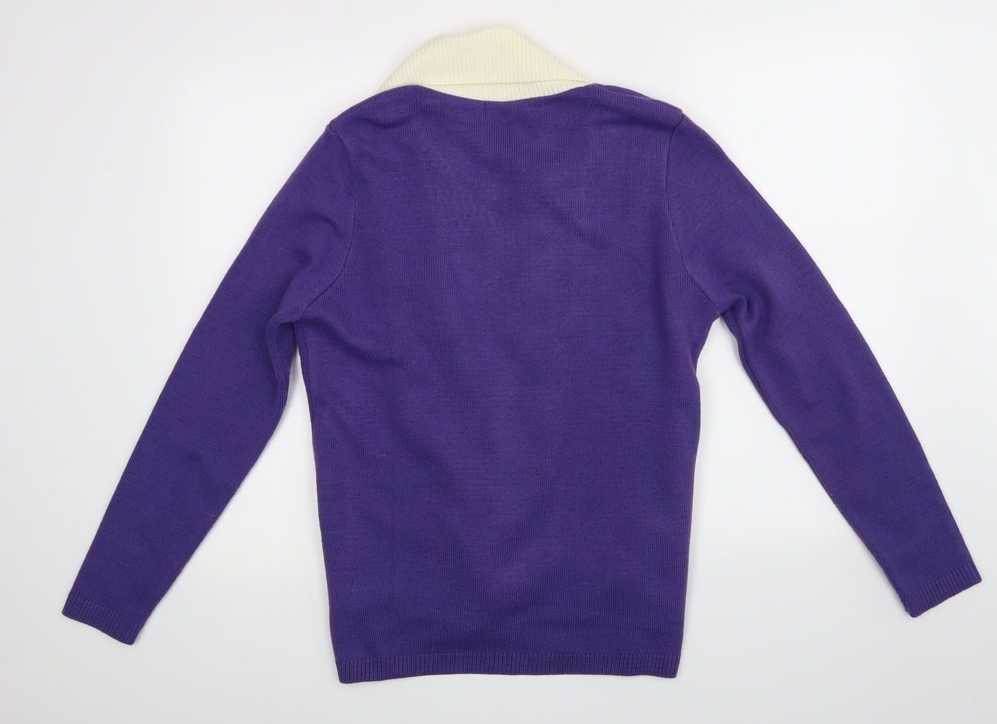 Envy Womens Purple   Cardigan Jumper Size S