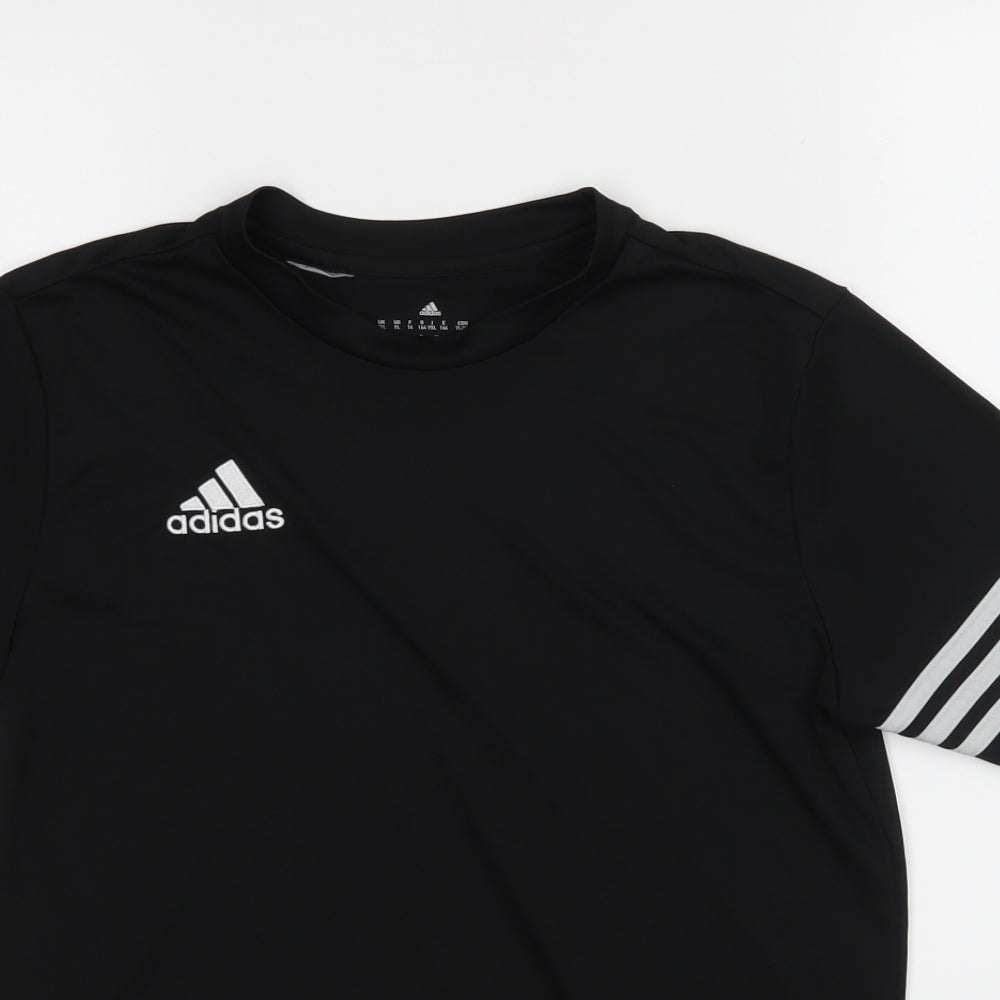 Addidas Boys Black   Basic T-Shirt Size XL