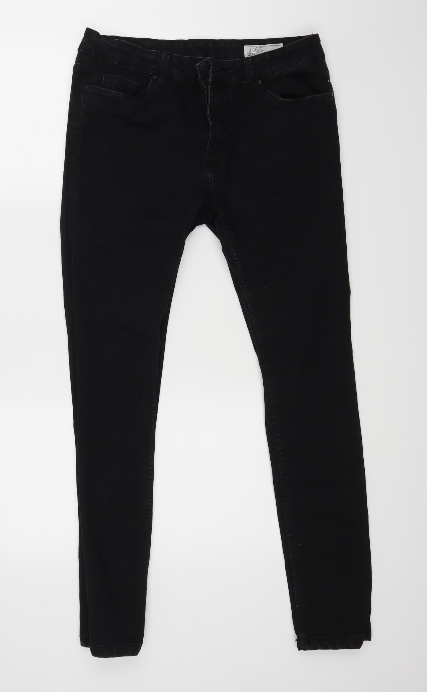 Denim Mens Black   Skinny Jeans Size 34 L29 in