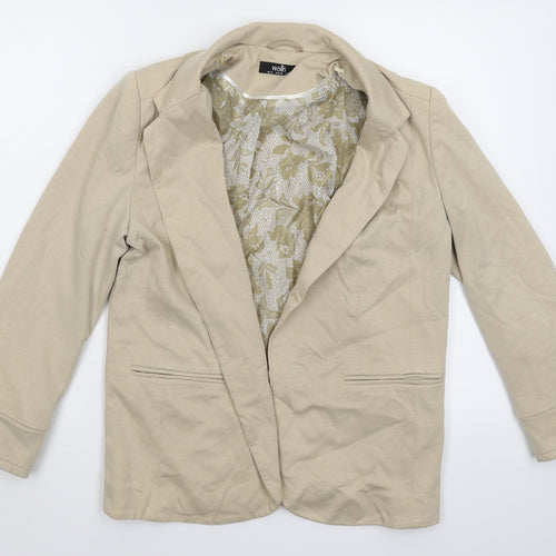 Wallis Womens Beige   Jacket Blazer Size 10