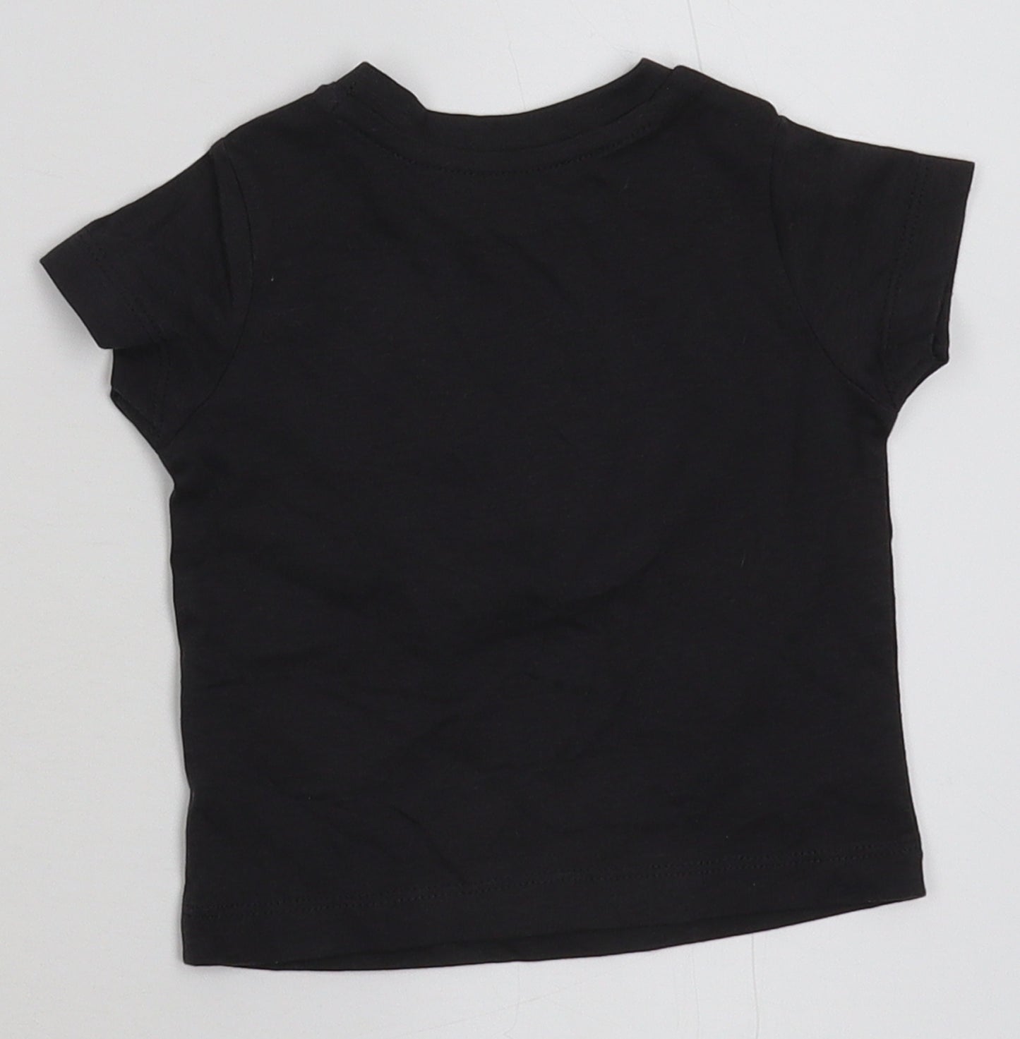Nutmeg Boys Black   Basic T-Shirt Size 3-6 Months