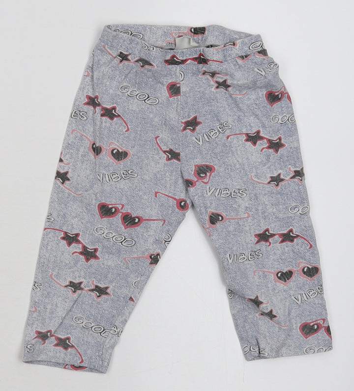 ZARA Girls Girls Blue   Capri Trousers Size 6-9 Months