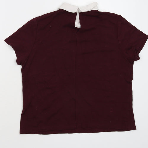 New Look Womens Red   Pullover Jumper Size 10