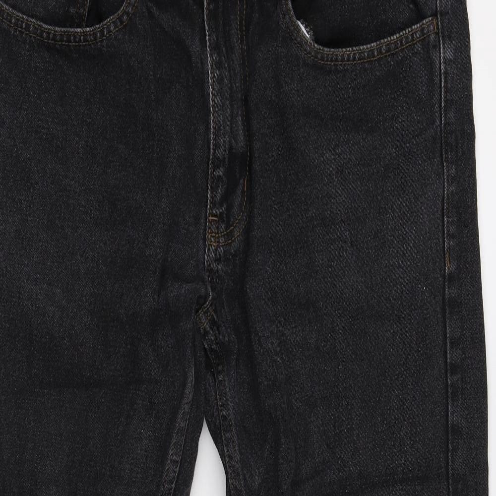 George Mens Black  Denim Straight Jeans Size 32 L30 in