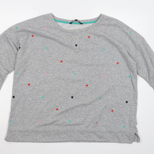 Love Leisure Womens Green Polka Dot  Pullover Jumper Size 18  - hearts