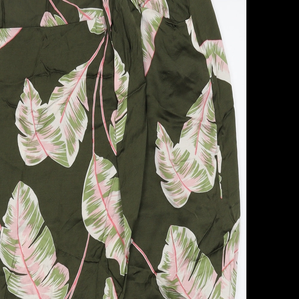 Principles Womens Green Floral  Straight & Pencil Skirt Size 14