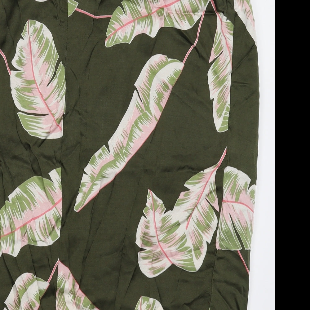 Principles Womens Green Floral  Straight & Pencil Skirt Size 14