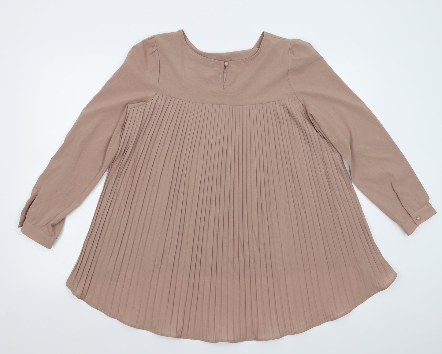 Zanzea Womens Beige   Camisole T-Shirt Size 12